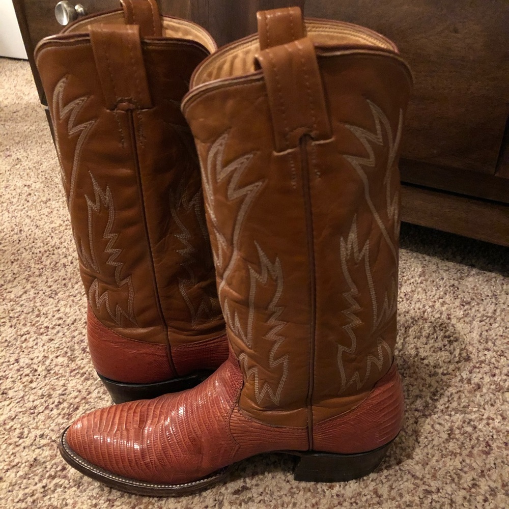 Vintage Nacona Lizardskin Cowboy Boots